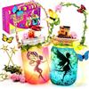 Mostof Fairy Potions Idee Regalo Ragazza, Kit fai da te Lanterna Fata | Regalo per Bambini 8 9 10 11 12 - Luce Notturna del Barattolo di Vetro con Telecomando - Progetto Artistico Faidate