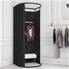 Camerino Negozio Di Abbigliamento Negozio di Abbigliamento per Camerini,  Portatile Camerino di Prova con Panno Ombreggiante, Semplice Camerino  Mobile