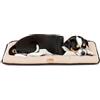 Ferplast Cuccia Cane Cuscino Cane Cane Taglia Media Double Face Tessuto Antigraffio ed Impermeabile, Caldo Micropile Materassino Cane Lavabile in Lavatrice a 30° 65 x 48 x 3,5 cm.Marrone