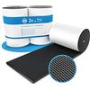 STRACKS® 2x Protezione per il muro del garage 2m x 20cm - Protezione della porta di 9 mm di spessore - Per il muro del garage - Protezione autoadesiva per il bordo della porta - Set di 2 rotoli