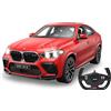 JAMARA BMW X6 M 1:14 2,4 GHz - parabrezza trasparente, luce LED, auto RC, rosso