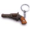 H-Customs Relvover Pistol Weapon Ciondolo portachiavi in ​​legno fatto a mano