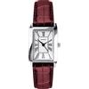Sekonda Orologio classico da donna al quarzo con display analogico bianco e cinturino bordeaux 40343, Cinturino