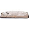 Ferplast Cuccia Cane Cuscino Cane Cani Taglia Piccola Double Face Tessuto Antigraffio ed Impermeabile, Caldo Micropile Materassino Cane Lavabile in Lavatrice a 30° 57 x 38 x 3,5 cm.Nero