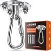 Viomis Amaca da soffitto in Acciaio Inox di Alta qualità, Portata 400 kg, per Poltrona sospesa, Sacco da Boxe, Sling Trainer, Telo da Yoga, Tenda Parasole, Altalena