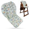 Myukbest Cuscino Spesso Per Seggiolone In Legno,Imbottito Per Seggiolone, Tappetino Per Fodera Per Sedia Da Pranzo Per Bambino Universale Passeggino Cuscino(Verde Foresta)