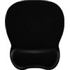 EooCoo Tappetino Mouse con Comodo Supporto per Il Polso, Gaming Mousepad Ergonomico con Poggiapolsi in Memory Foam, Ultra Sottile, Resistente all'Usura, Ufficio Mouse Pad, Accessori Scrivania, Nero