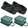 Filterprofi KIT 2 Filtro HEPA / EPA + 2 Filtri ODORI per aspirapolvere Vorwerk Folletto Kobold VK 130, 131 SC, VK130, VK131