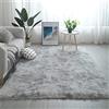Tinyboy-hbq Tappeti Salotto Shaggy Tappeto a Pelo Lungo Tappeto Peloso Soggiorno Salotto Moderno Cameretta Tappeti Pelosi Camera da Letto Morbido Tappetino Antiscivolo Morbido e Soffice(Grigio bianco, 160*200cm)