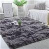 Tinyboy-hbq Tappeti Salotto Shaggy Tappeto a Pelo Lungo Tappeto Peloso Soggiorno Salotto Moderno Cameretta Tappeti Pelosi Camera da Letto Morbido Tappetino Antiscivolo Morbido e Soffice(Nero grigio, 160*200cm)