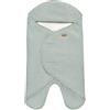 BÉABA, Babynomade Doppio Pile Polare, Coperta Invernale per Neonati,Compatibile con Seggiolino Auto/Pram/Sat,Morbida,Calda,Idrorepellente,Traspirante,Passaggio Imbracatura,Verde Salvia/Bianco,0-6 Mesi