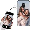 Yoedge Cover Personalizzata per Samsung Galaxy A8 2018 5,6 Personalizzato con Foto Immagine Testi Disegni Custodia Personalizzabile Regalo Album Personalizzabili Nero Case per Samsung A8 2018