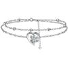 Micory Bracciale Motif Zampa Cane Donna Argento Sterling 925 con Cofanetto Regalo-Regali adatto per ragazzae e donna