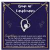 Bramart Collana Donna Compleanno Laurea Finitura in Oro, Argento Idee Regali per lei Festa Evento speciale - Cofanetto con DEDICA incluso