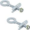 cyclingcolors 2 x tenditore della catena M6 x 100 viti con dado e pinza moto motorino