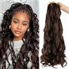ACUTEBAO Curly e Braiding 24 Pollici Estesi Pronti per il Trattamento Bouncy Crochet Hair 8 Pacchi (4#, 24 pollici)