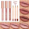 Desing Wish 6 Pezzi Rossetto Lunga Durata Opaco Kit Matita Labbra Nudo Rosso Rossetti Set Lucidalabbra Matite Labbra Rossetto liquido Lipgloss Lipstick Matte Trucco Regalo per trucchi Ragazza Donna