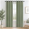 MRTREES 2 Pezzi Tende Oscuranti per Interni Isolanti Termiche con Occhielli Moderne Tende Coprenti Tinta Unita per Camera da Letto e Soggiorno Cameretta Bambini Elegante 140x240 CM Verde