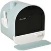 PawHut Lettiera per Gatti Chiusa con Filtri, Paletta e Vassoio Removibile, Struttura in PP, 43x44x47cm, Verde|Aosom
