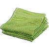 Gözze - Asciugamano Piccolo, Set da 4 Pezzi, Berlino, 100% Cotone, 30 x 30 cm - Limone