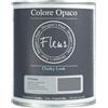 FLEUR DESIGNER'S PAINT | Pittura Chalk Paint Opaca, 750 ml, Senza Carteggiare, Multisuperficie, Colore F75 Smoky, Effetto Gesso, Per Pareti e Mobili, Extra Opaco, Ad Acqua, Made in Italy