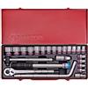 King Tony 24Pc 1/2 Socket Set Sae 6Pt Chrome