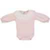 Fs - Baby BODY BIMBA MANICA LUNGA IN COTONE ROSA