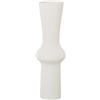 DRW Vaso da terra astratto in ceramica grezzo opaco 16 x 50 cm, bocca 10,5 cm