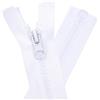 DOITEM Cerniere a rete 5 mm - Cerniera in plastica con chiusura lampo apribile separabile, larghezza 3 cm (75 cm bianco)