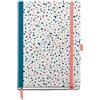 Miquelrius - Agenda annuale 2024, vista settimanale, dimensioni Plus 155 x 213 mm (simile A5), copertina rigida, rilegatura cucita, chiusura con gomma, spagnolo, inglese e portoghese, terrazzo con