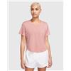 Nike T-Shirt Crop Dri-FIT Swoosh Rosa Donna