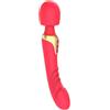 Generico Vibratore 2 in 1 con bacchetta e punto G | Sex Toys [Stimolatori del clitoride e punto G per lei e coppie] | Massaggiatore | 10 modalità di piacere | Discreto | Donna adulta (Rosso, Senza scatola)