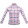 HKM Hearts Kids Polo a Maniche Lunghe Bianco/Rosa 104