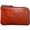Cronus & Rhea - Portachiavi in Pelle (Aeacus) - Con Scatola Regalo - Uomini Donne (Cognac)