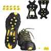 willceal Tacchetti da ghiaccio Willceal, pinze da ghiaccio Traction Cleats Scarpe e stivali Rubber Snow Shoe Spikes Ramponi con 10 borchie in acciaio inox Impediscono attività all'aperto da Wrestling