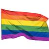 Aricona Bandiera arcobaleno 90x150cm - pace - grande - resistente alle intemperie con occhielli in ottone - tessuto 100% poliestere - cuciture doppie robuste e colori vivaci - per eventi di festival