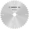 Bosch 1x Lama per sega circolare a filo PRO Wood per seghe da banco con scanalature di dilatazione (per Legno tenero, Legno duro, Ø mm, Professional Accessorio Sega circolare da banco)
