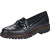 Rieker 5462, Mocassino Donna, Nero, 41 EU