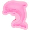 Silver-Stage Teglia da forno a forma di delfino in silicone rosa, per compleanno, Natale, 7,7 x 5,9 x 1 cm, per torte, gelati, cioccolato, pane, dolci, budino, senza BPA