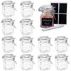 OS Oak & Steel ENGLAND Oak & Steel -12 Pezzi Barattoli con Chiusura a Leva, 100 ml - Include 24 Etichette e Pennarello (7,2 x 5,2 cm)