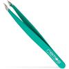 remos professional body care REMOS Pinzetta combinata in acciaio inox 9,5 cm - 2in1 per doppie punte e capelli - Verde