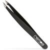 remos professional body care REMOS Pinzetta combinata in acciaio inox 9,5 cm - 2in1 per doppie punte e capelli - Nero