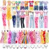 Carreuty Abbigliamento per bambola, 16 vestiti e accessori per bambola, include 5 abiti (top pantaloni) + 5 abiti chic + 6 corone di bambola, adatti per bambole da 28-30 cm (stile casuale)