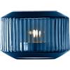 LSA International Rotunda, portacandela/vaso in vetro soffiato e fatto a mano, altezza 7 cm, color zaffiro, RT07