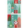 Sizzix Set di fustelle Sizzix Thinlits Holiday Blocks da 27 pezzi di Tim Holtz, 666335, fustelle da taglio in metallo sottilissime per scrapbooking, goffratura, diario