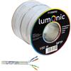 Lumonic 100m Cavo di rete CAT 6 S/FTP PIMF I Cat6-cavo, Gigabit Lan Cavo, Ethernet Cavo I Cavo schermato flessibile, per uso interno fino a 250 MHz