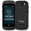 Unihertz Jelly Pro 3GB+32GB, il più piccolo smartphone 4G al mondo, Android 8.1 Oreo sblocca smartphone con, nero