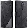 SONWO Cover per Xiaomi Redmi Note 8 PRO, Flip Caso in PU Pelle Case Cover Portafoglio Custodia per Xiaomi Redmi Note 8 PRO, [Kickstand] [Slot per Schede], Nero