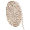 PH PandaHall 15m 12mm Nastro di nylon intrecciato Modello curvo Gimp Treccia Trim Pizzo per costume Artigianato da cucito fai da te Decorazione domestica, Bianco crema