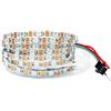 Tesfish WS2812B Striscia LED 5V, 5mm Ultra Stretto Bianco PCB RGB Strisce Pixel 2m 5050 120 LEDs IP30 Flessibile Pieno di Colori Nastri Intelligente per Decorazione Pubblicitaria Progetti DIY